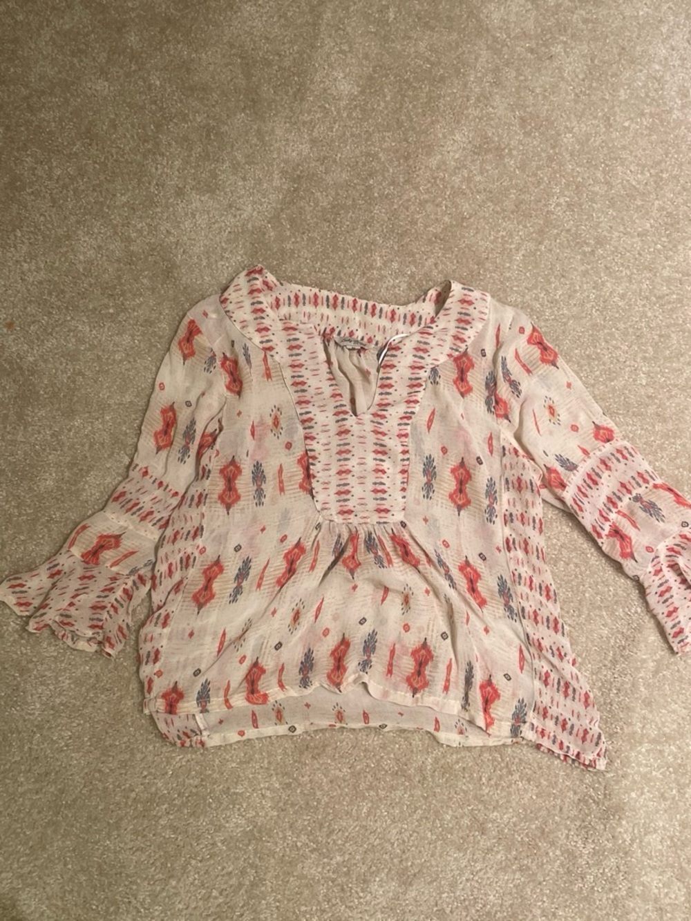 Sheer boho blouse